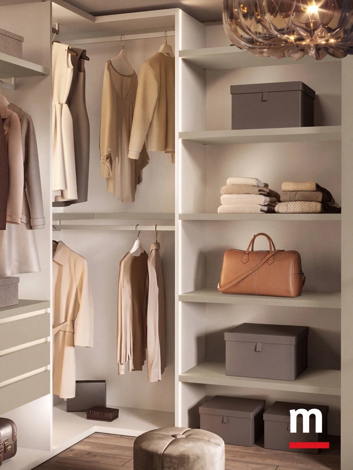 Modular Cabins Taurus Corner Walk-In Wardrobe T522
