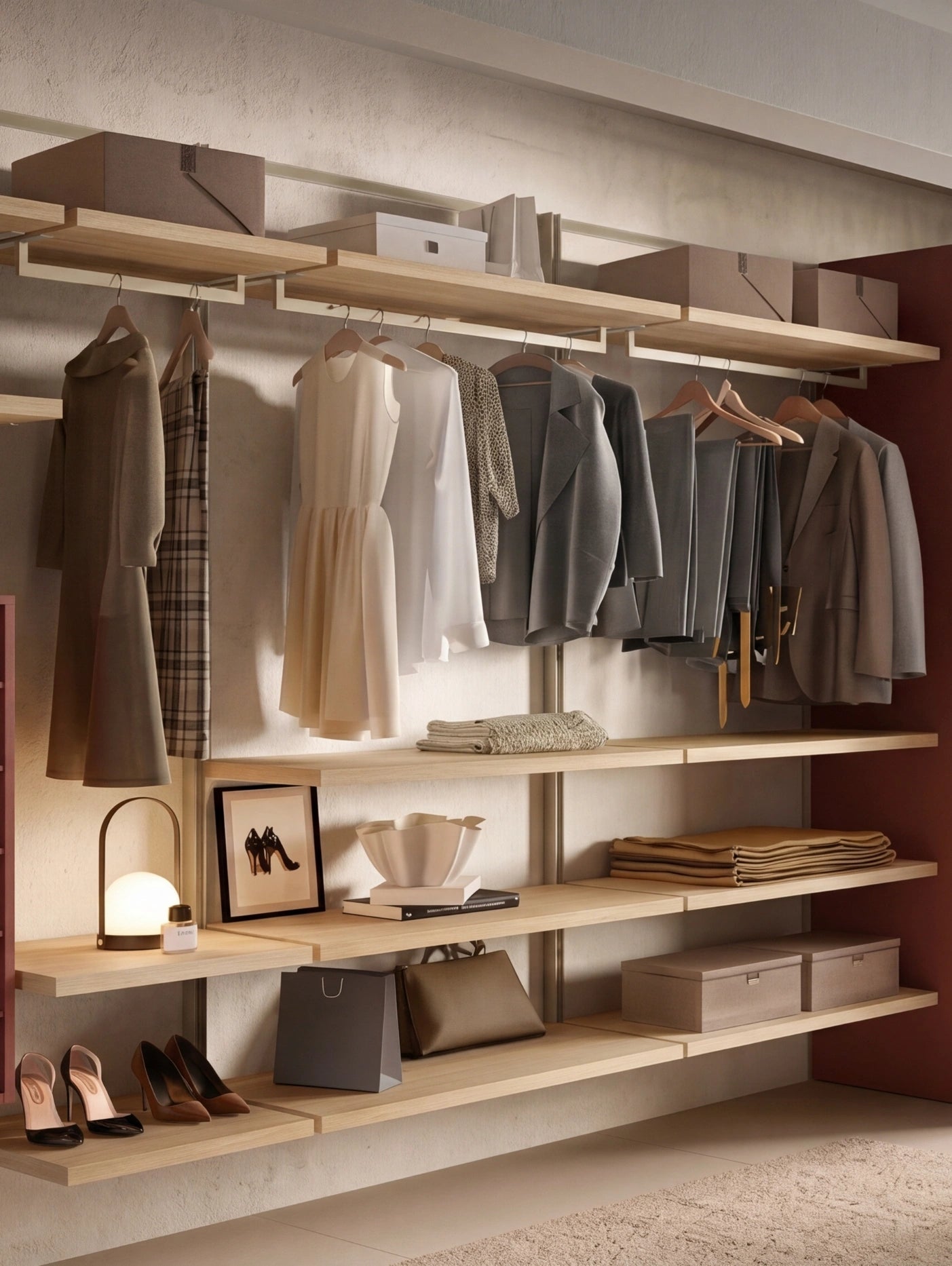 Wall Mounted Cabins Walk-In Wardrobe Orion Linear O424