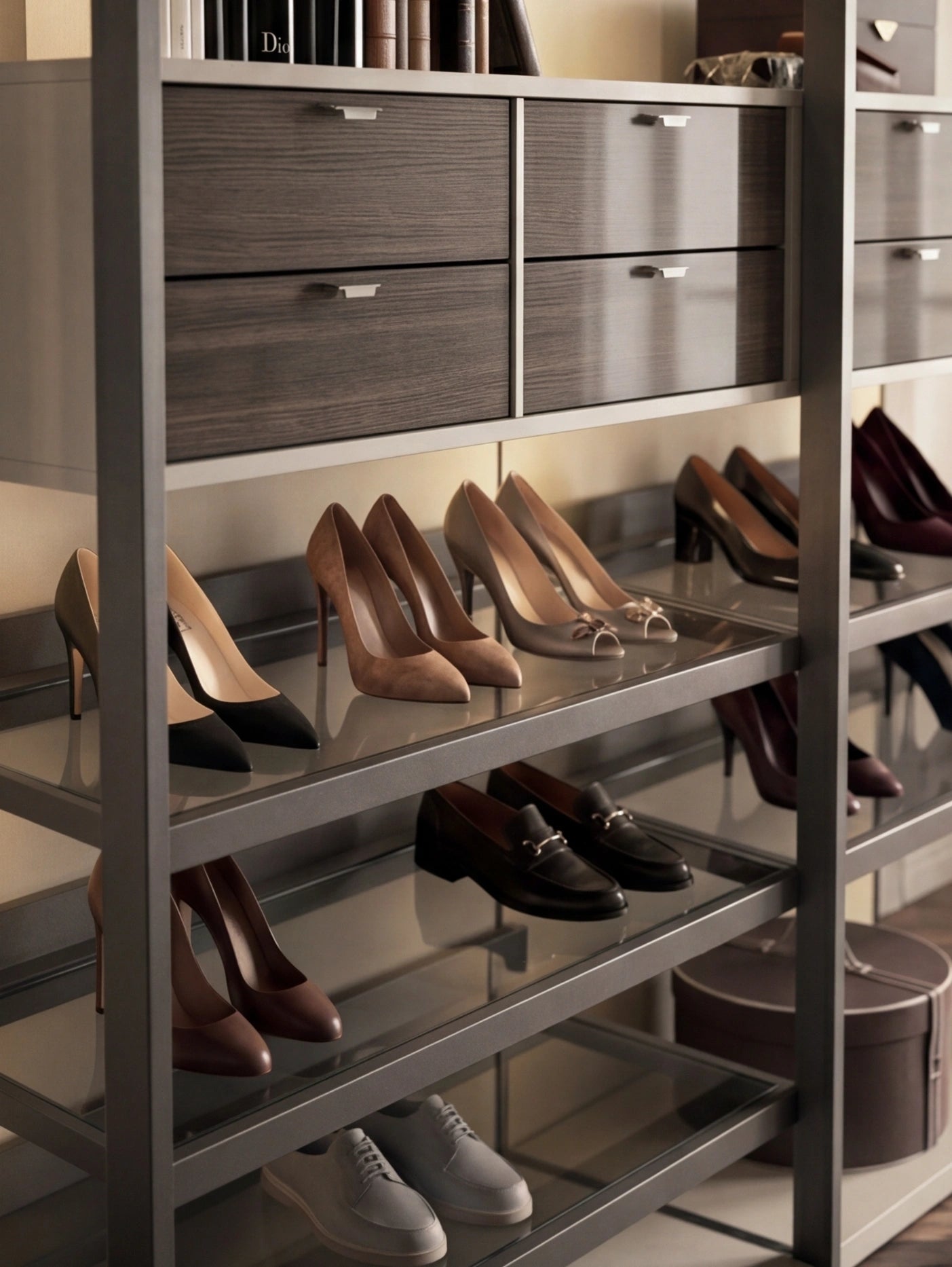 Shoulder Cabins Antares Walk-in Closet with Central Island A124