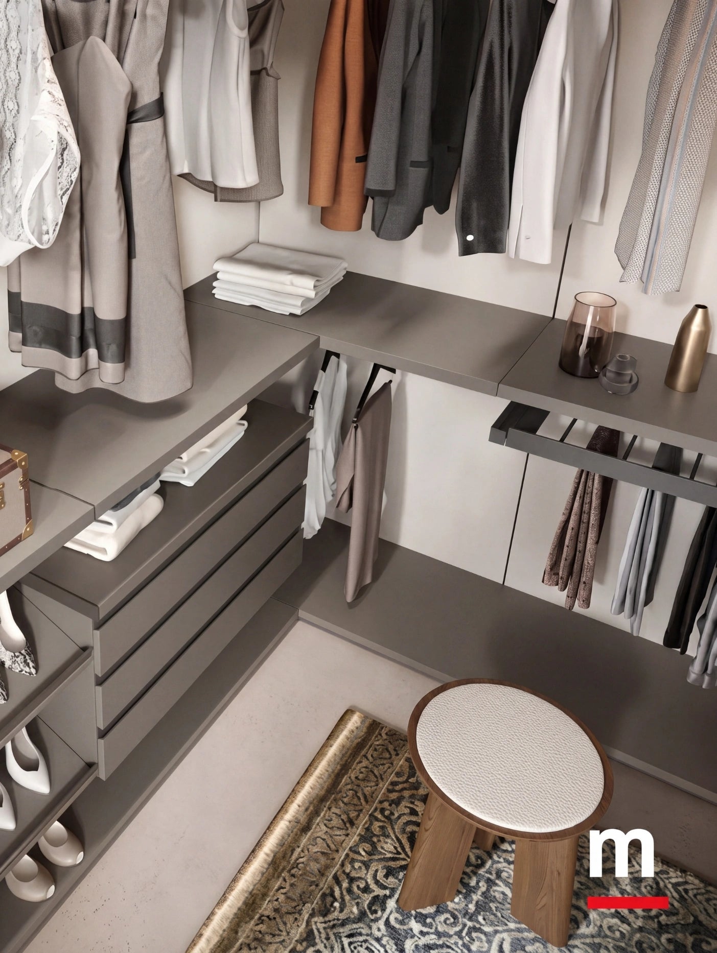 Rack Cabins Gemini Walk-in Closet G221