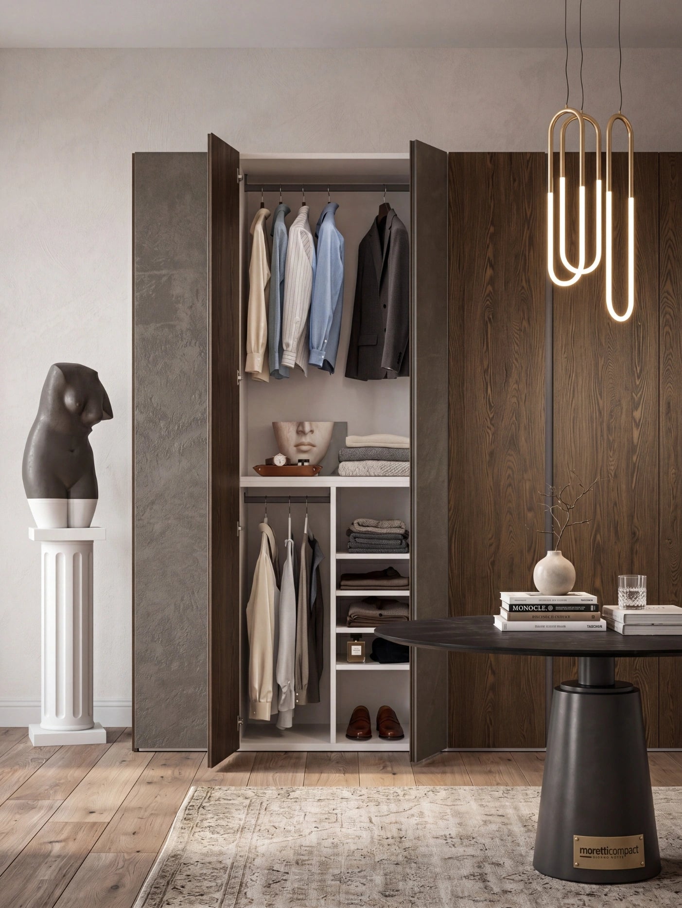 Bora Wardrobe with Hinged Doors B364