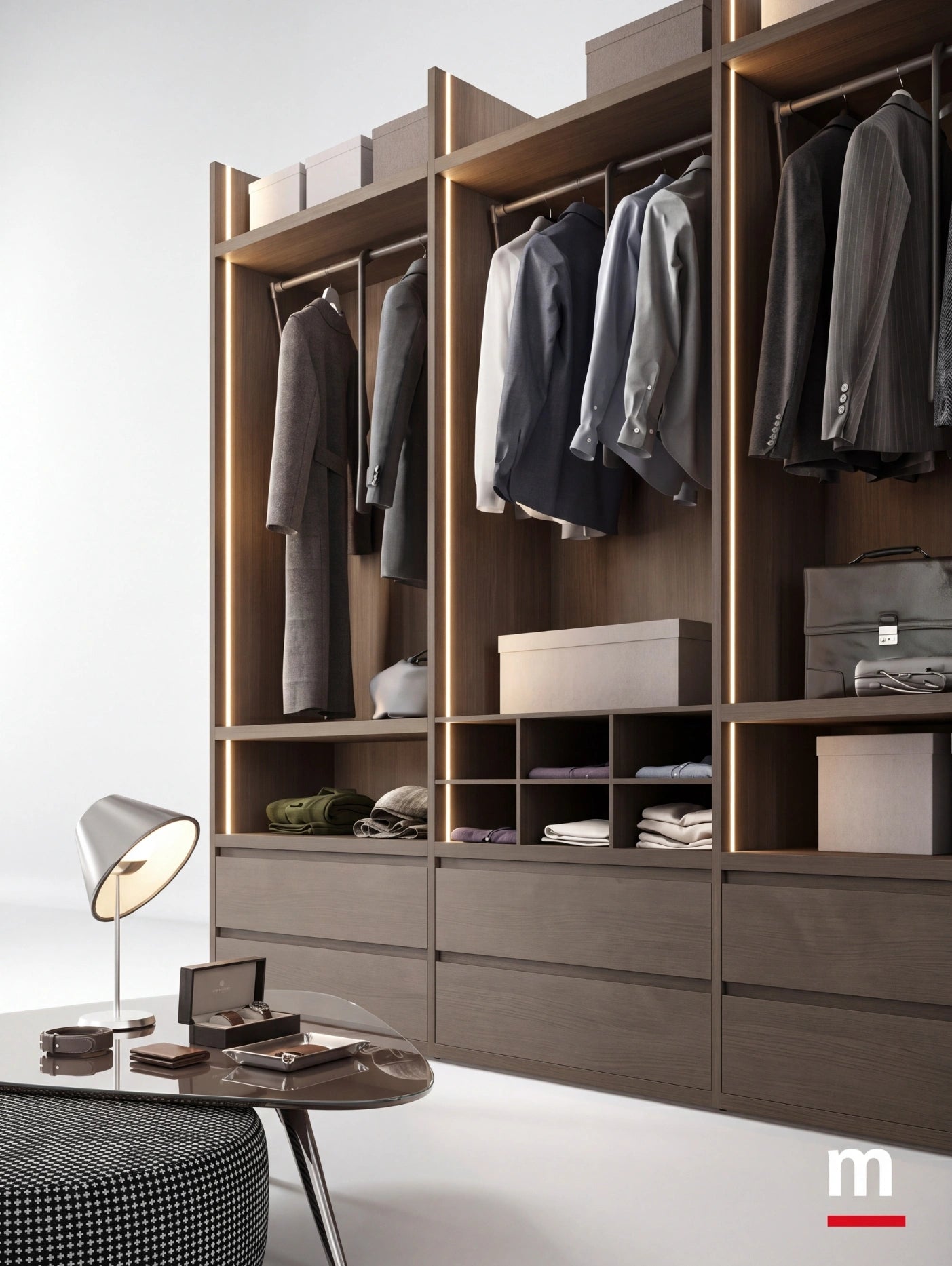 Modular Cabins Taurus Walk-In Wardrobe Linear T523