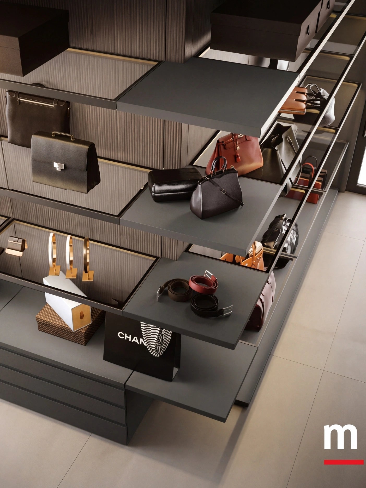Rack Cabins Gemini Walk-In Closet in Boutique Version G227