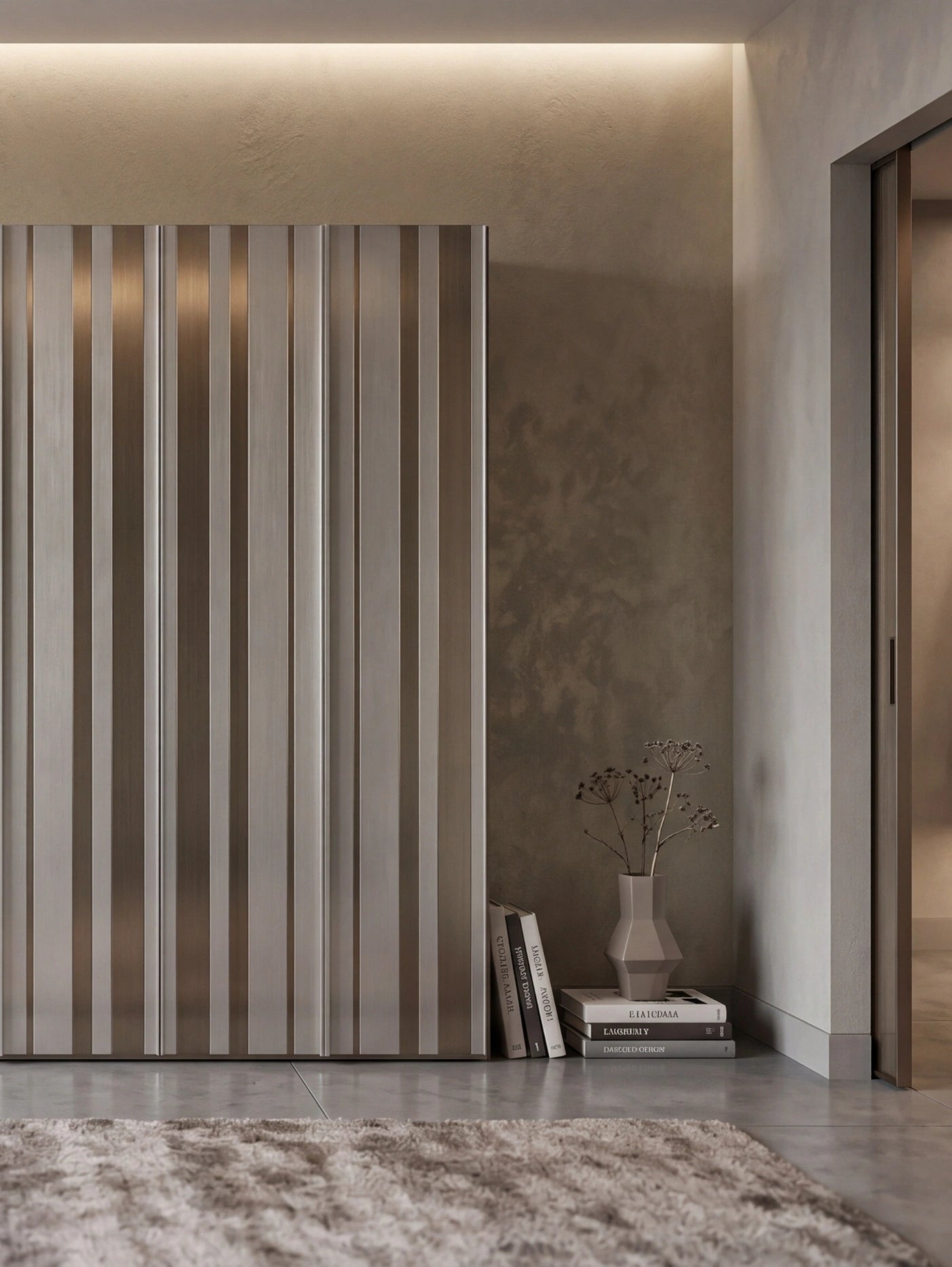 Levante Strip Wardrobe with Hinged Doors B376