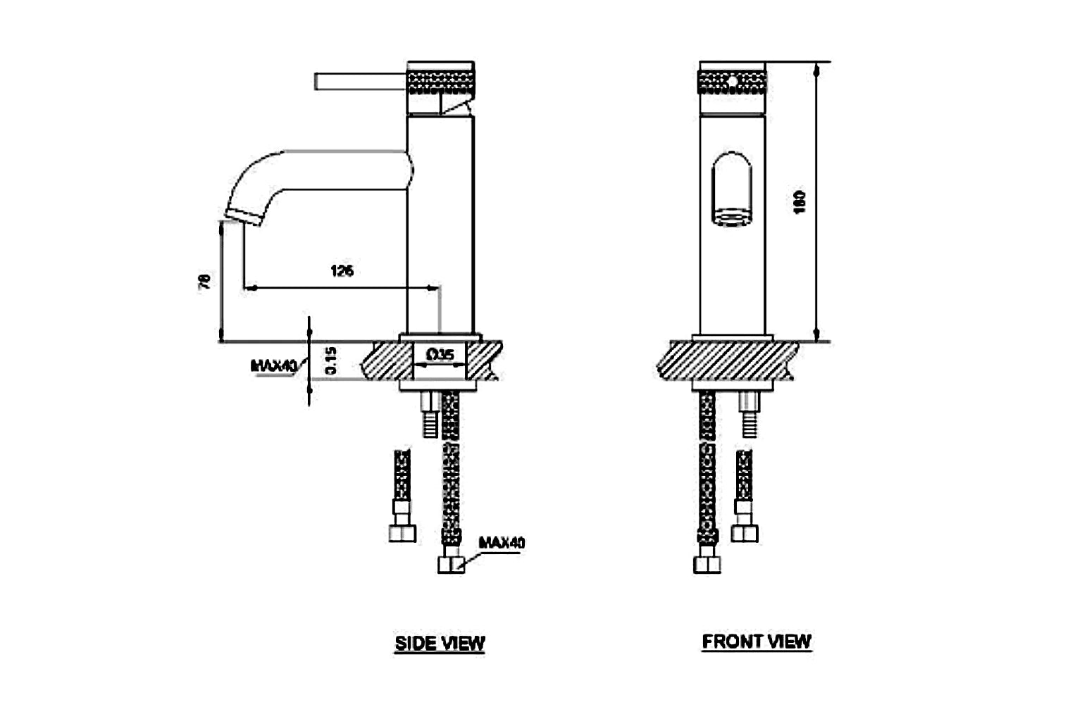 Spain Basin Mixer with Pop-up Waste