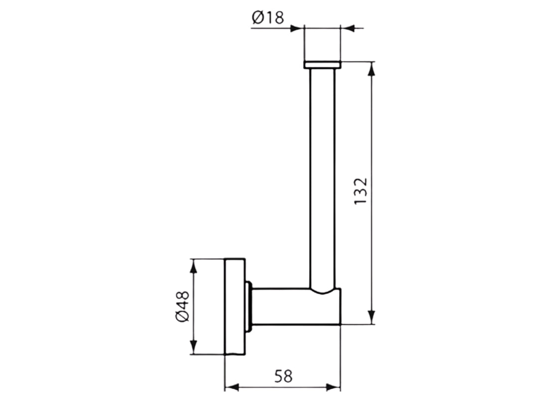 IOM Round Toilet Tissue Holder without Cover