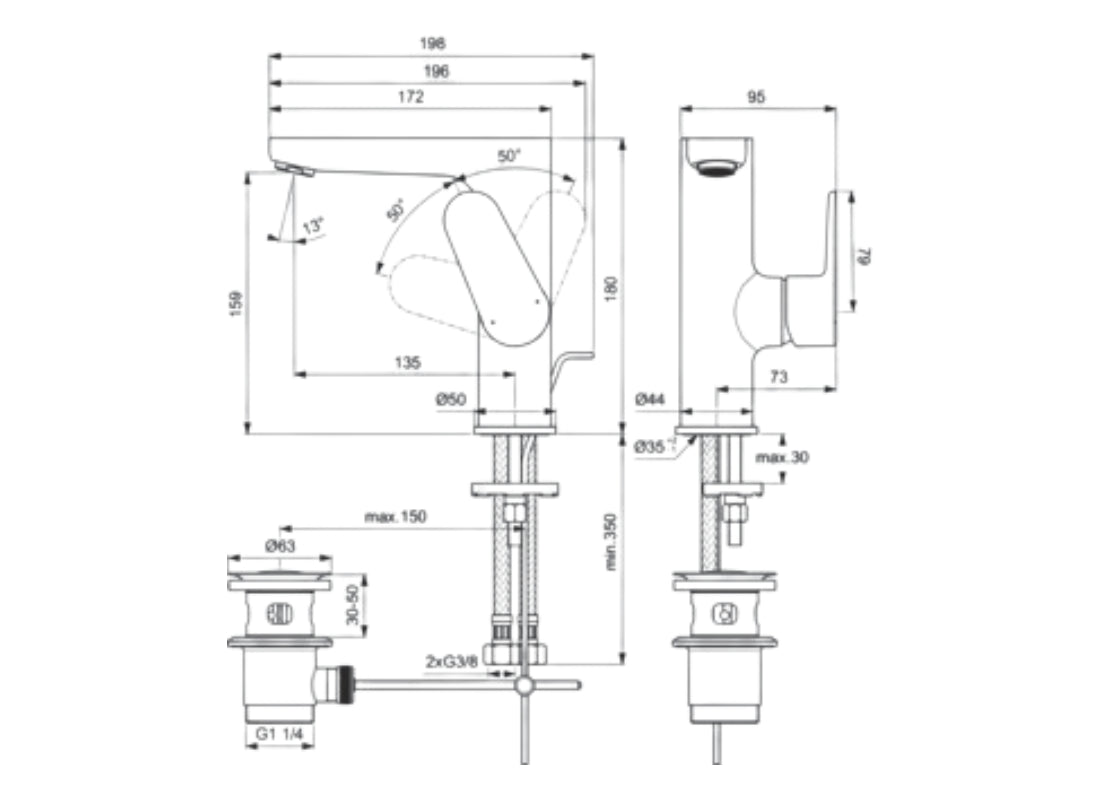 Cerafine O High Spout Basin Mixer