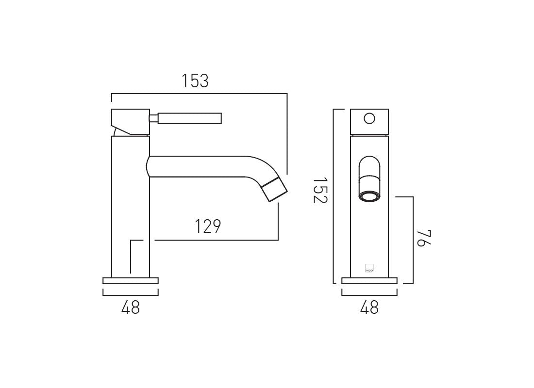 Slimline Mono Basin Mixer