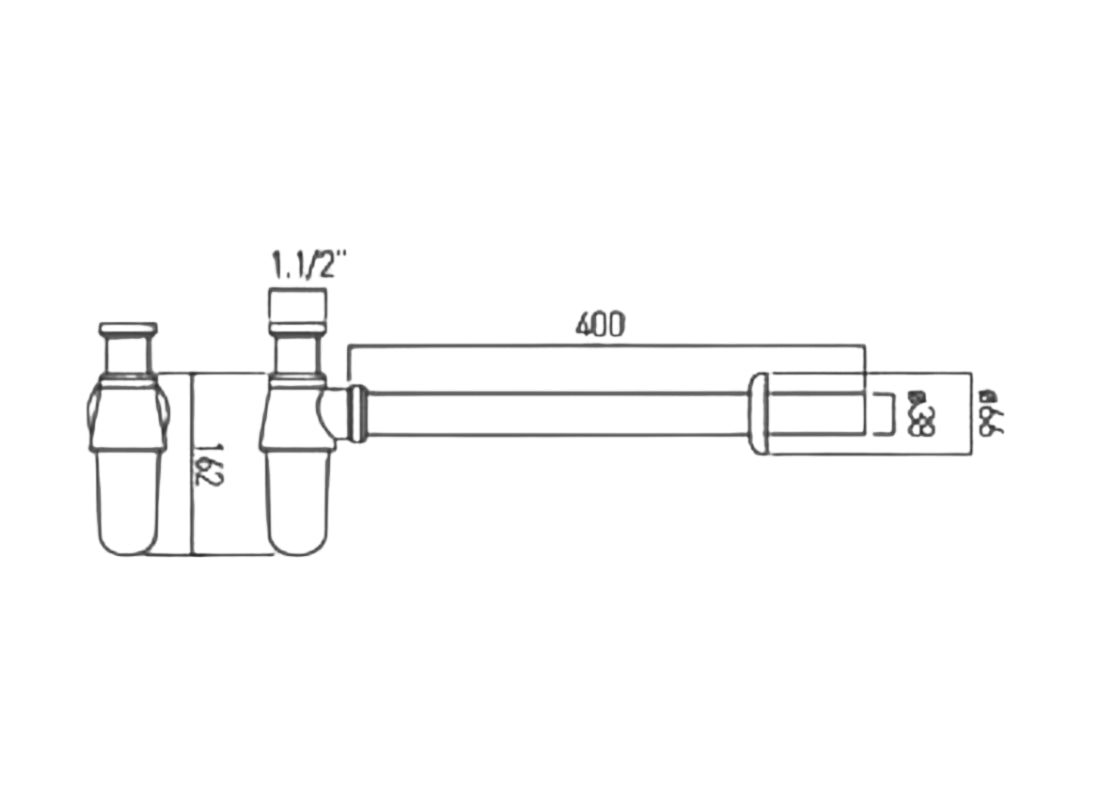 Pex Bottle Trap, Basin Waste Trap