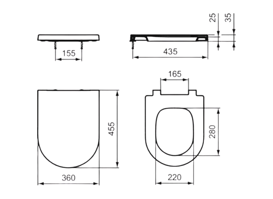 Blend Curve Toilet Seat Soft Close