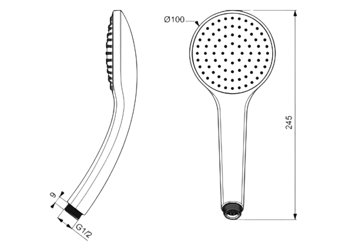 Idealrain M1 Hand Shower 100mm Single Function