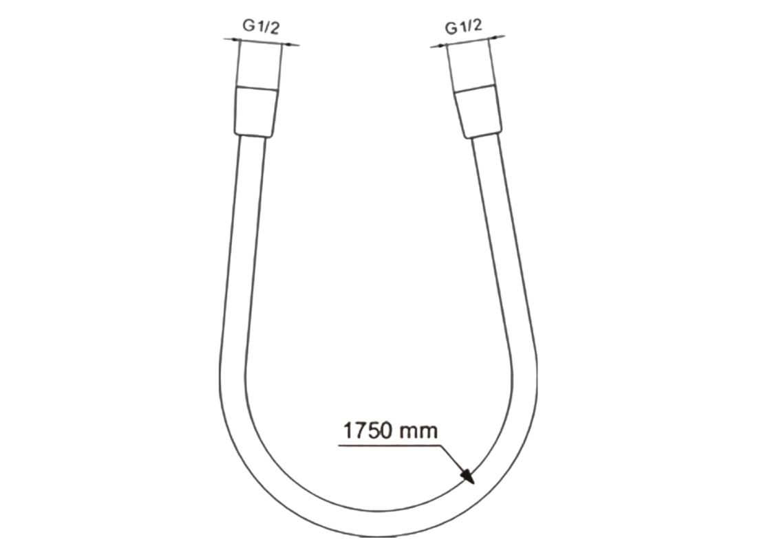 Idealrain IdealFlex Shower Hose – 1750 mm