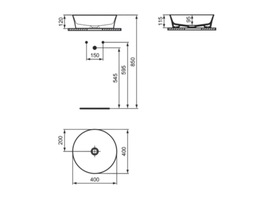 Ipalyss Round Vessel Basin 40x40
