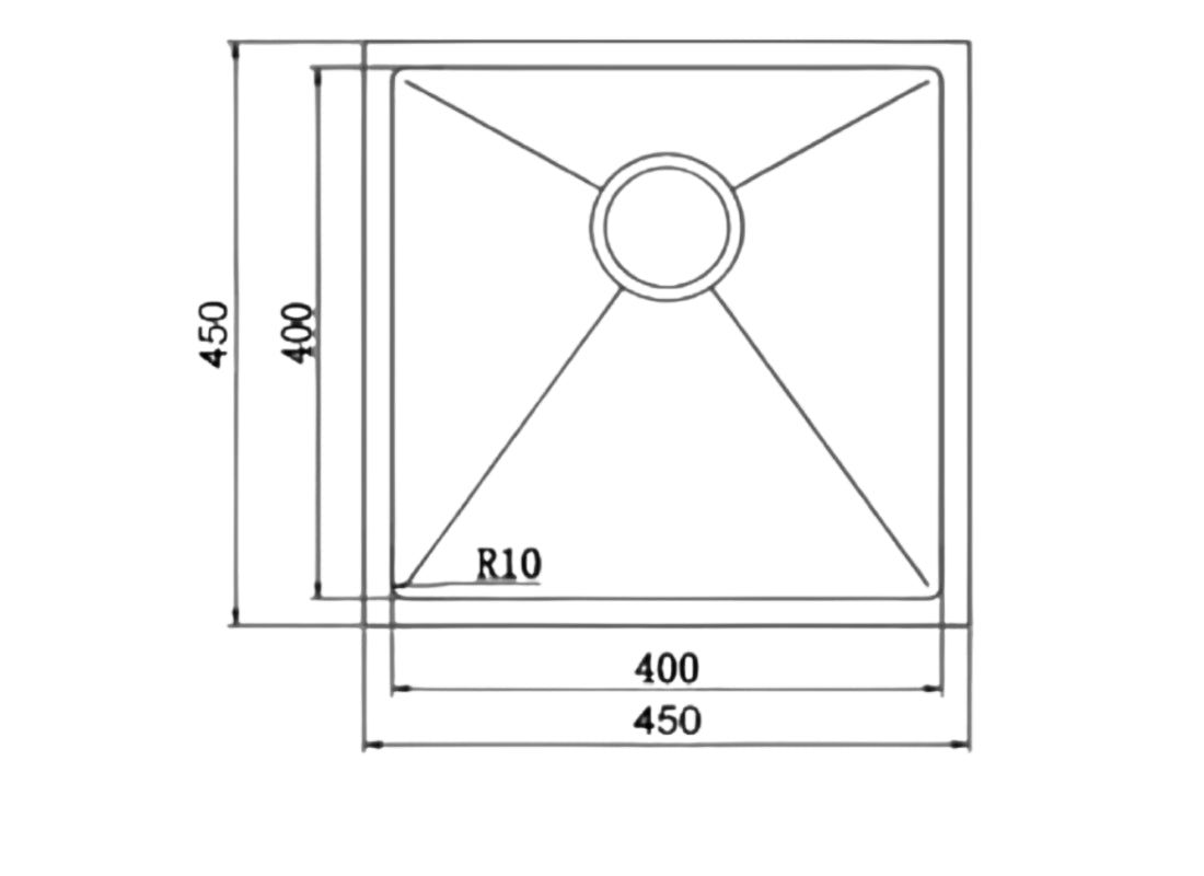 Single Bowl Kitchen Sink with Fittings and Bottle Trap