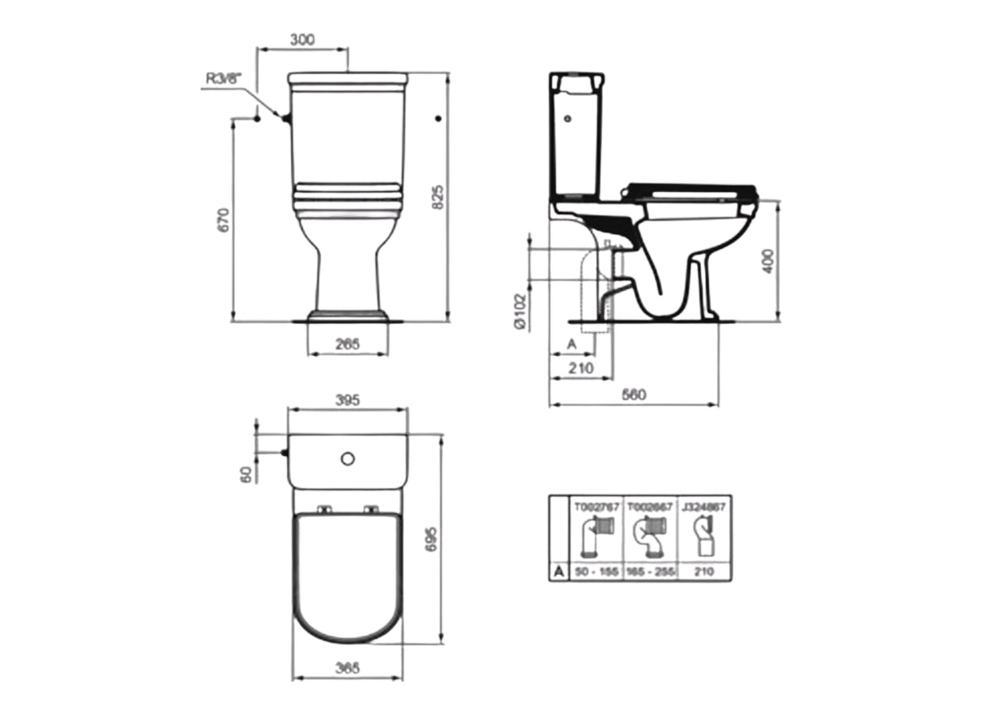 Calla Close Coupled Cistern Dual Flush