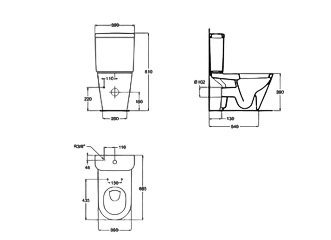 Tonic Toilet Cistern – Dual Flush