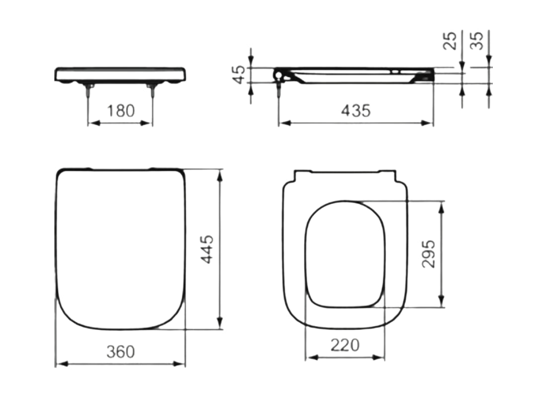 i.life A Toilet Seat & Cover w/out Soft-Close T4531