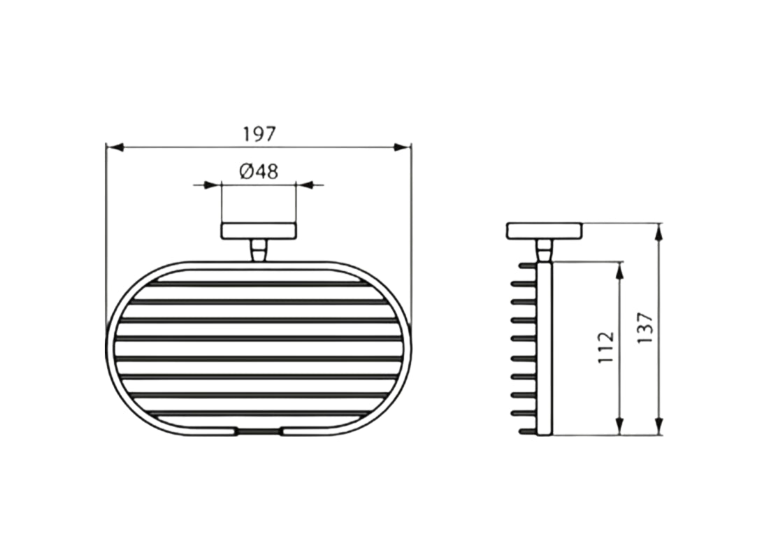 IOM Wall-Mounted Soap/Sponge Basket
