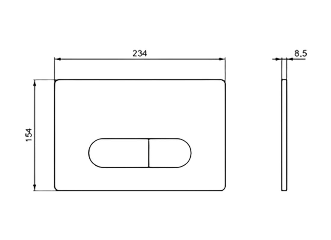 Oleas P1 Dual Flush Plate