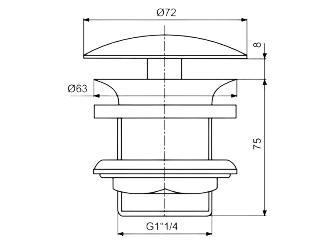 Freeflow Basin Waste 1¼