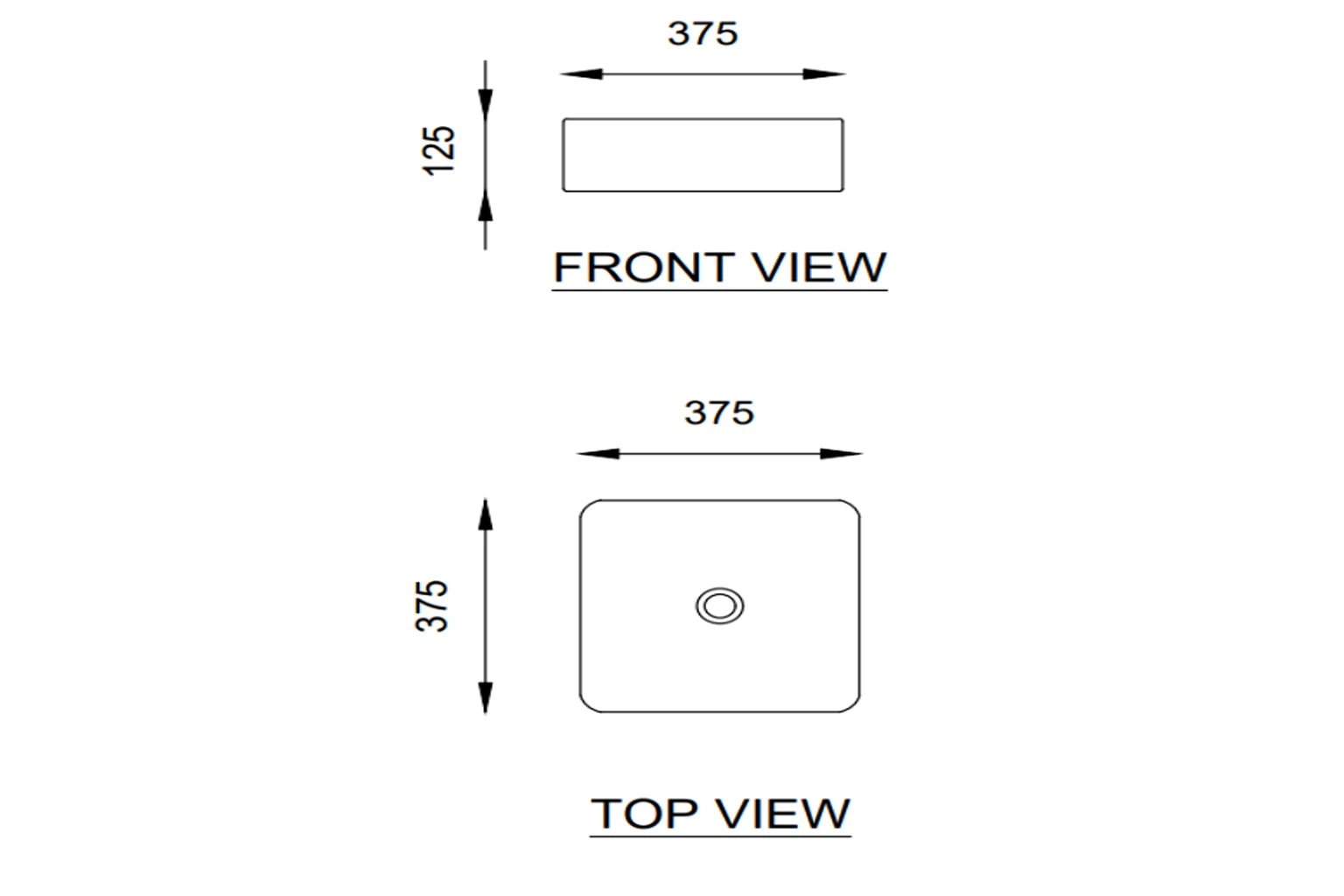 Sapphire Above Counter Wash Basin with Pop-up Waste 8107