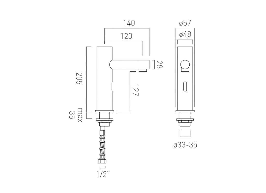 i-TECH Infra-Red Mono Basin Mixer