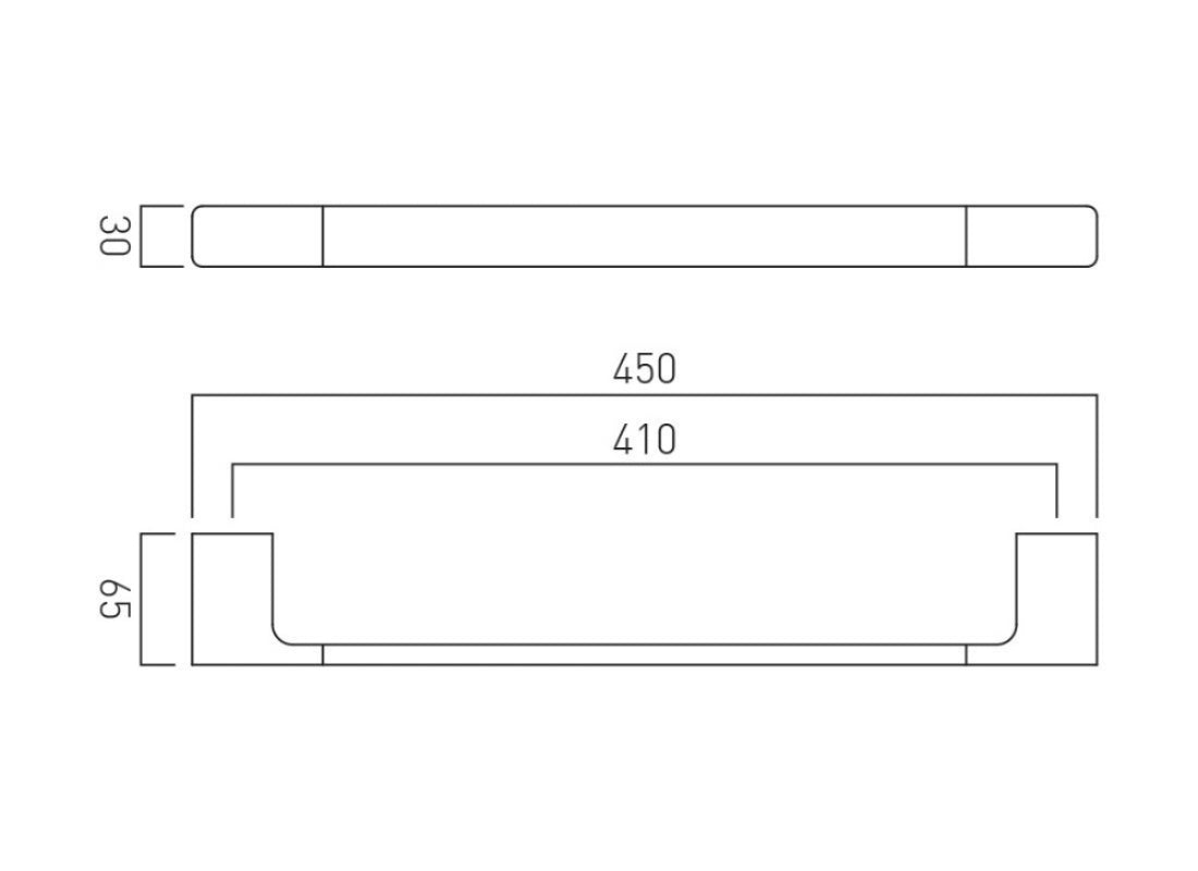 Shama 450 mm, 18 inches Wall Mounted Towel Rail
