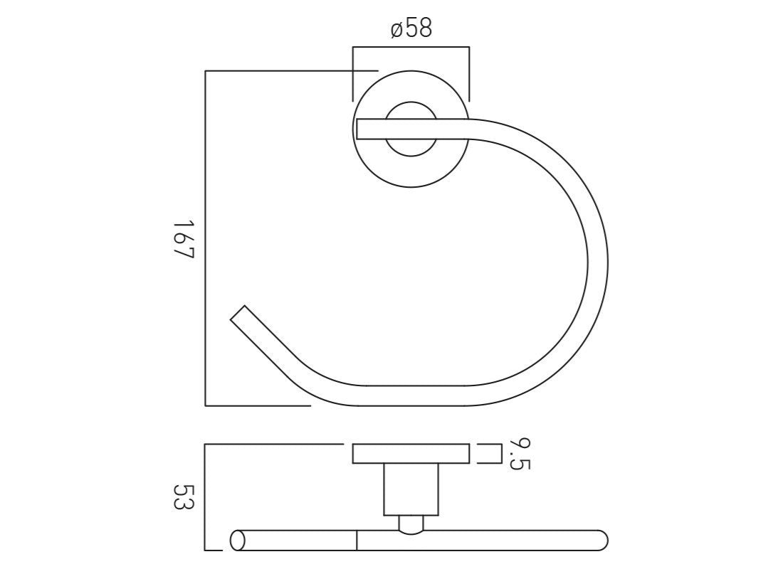 Element Open Towel Ring