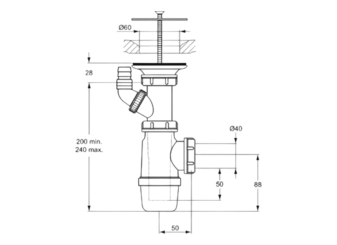 Drain Waste Free Flow