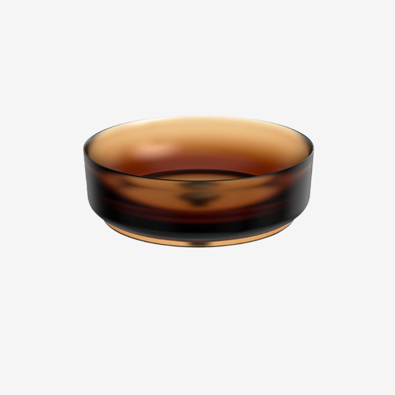 Garnet Transparent Wash Basin with Chrome Pop-up Waste – Casa Milano