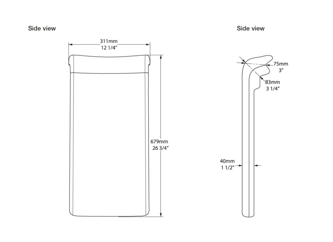 Barcelona Bath Backrest Anthracite