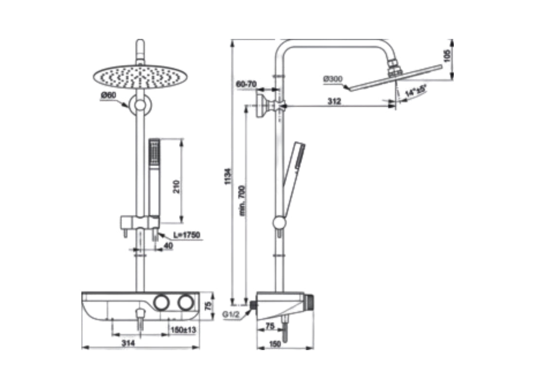 Ceratherm S200 Shower System