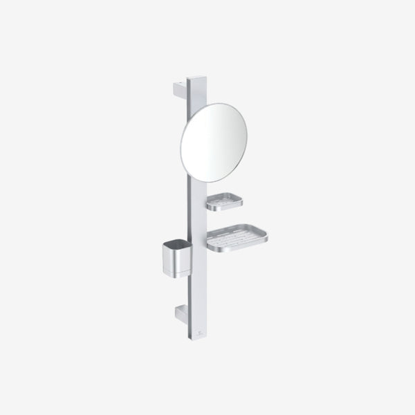 Alu+ Beauty Mirror 700mm Silver