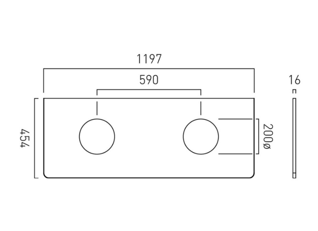 Cameo 1200 mm Worktop