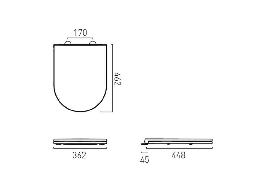 Cameo Slimline Round Toilet Seat – Soft-Close Slim Design