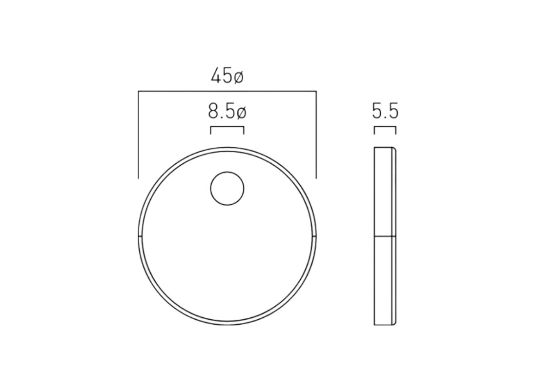 Cameo Toilet Seat Hinge Cover