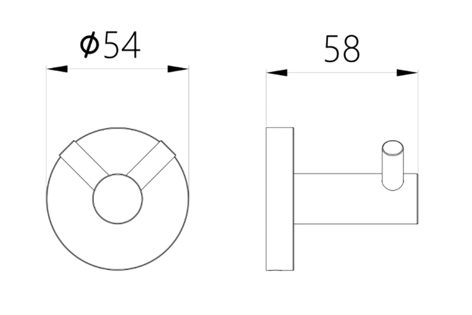Luxor Double Robe Hook