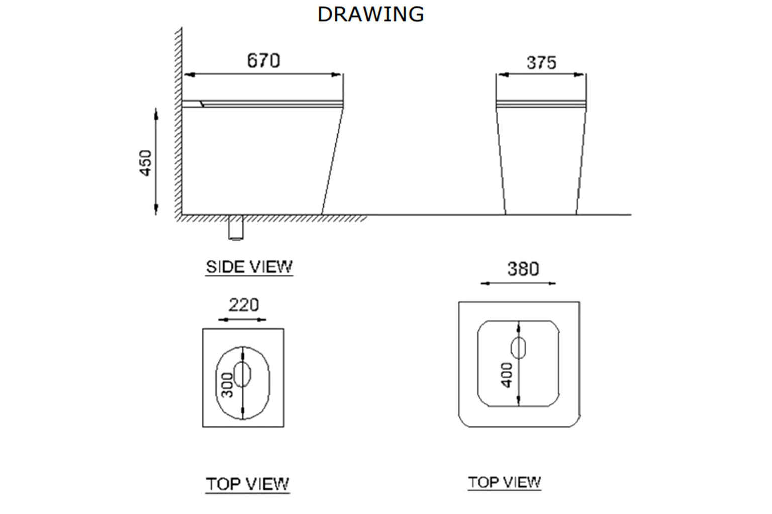 Tokyo Smart WC With S-Trap Flush