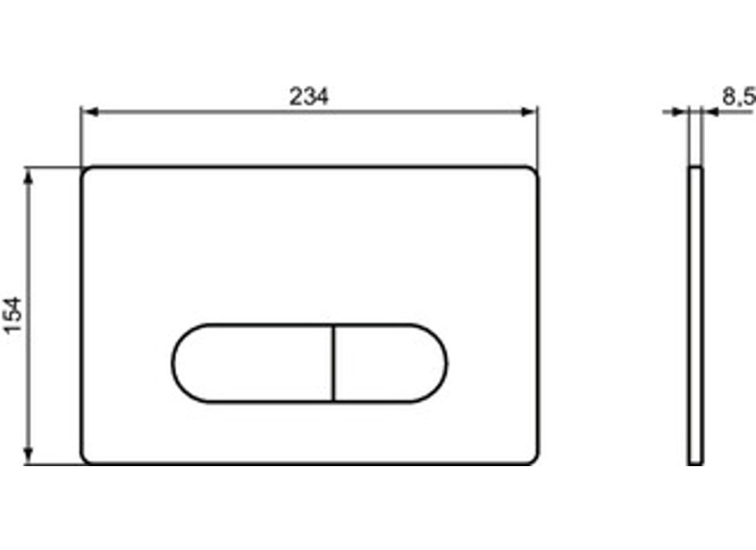 Oleas M1 Dual Flush Plate