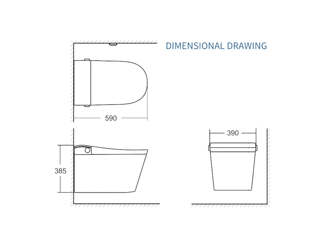 CLEA NEXORA SMART Wall Hung WC with Full Functions AU603W
