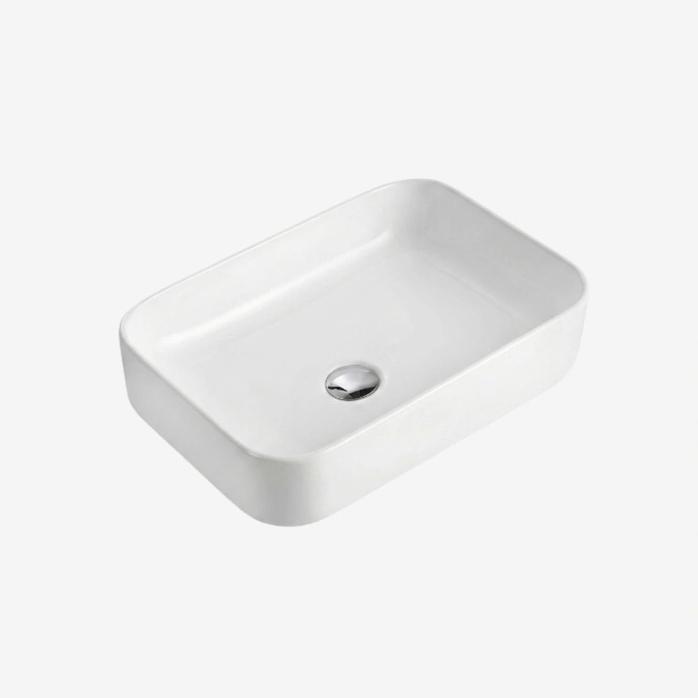 CLEA Countertop Art Basin 50cm 8427A – White Rectangular
