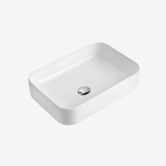 CLEA Countertop Art Basin 50cm 8427A – White Rectangular