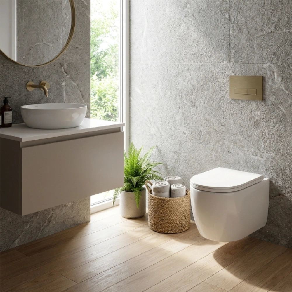 CLEA INTEGRA Rimless Wall Hung WC with UF Seat & Fixing Screw W923