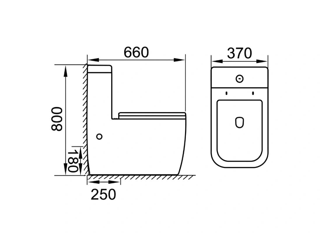 CLEA HARMONY TORNADO One PC Toilet S-Trap with UF Seat 1930