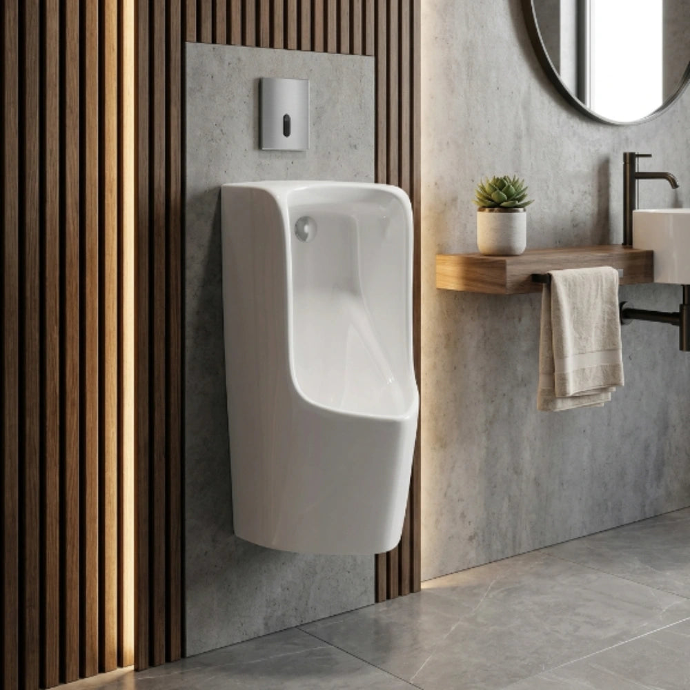 CLEA ELVANO Wall Hung Sensor Urinal with Top Inlet & Full Set Accessory 571