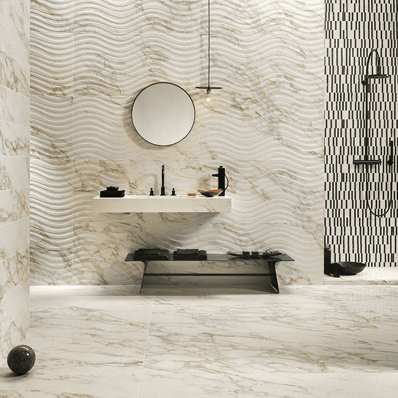 Italy Floor Tiles Italgraniti Calacatta Gold Onda