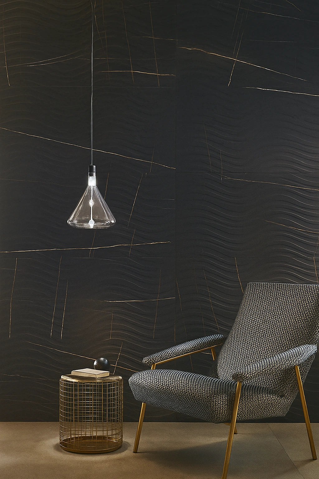 Italy Floor Tiles Italgraniti Sahara Noir Onda