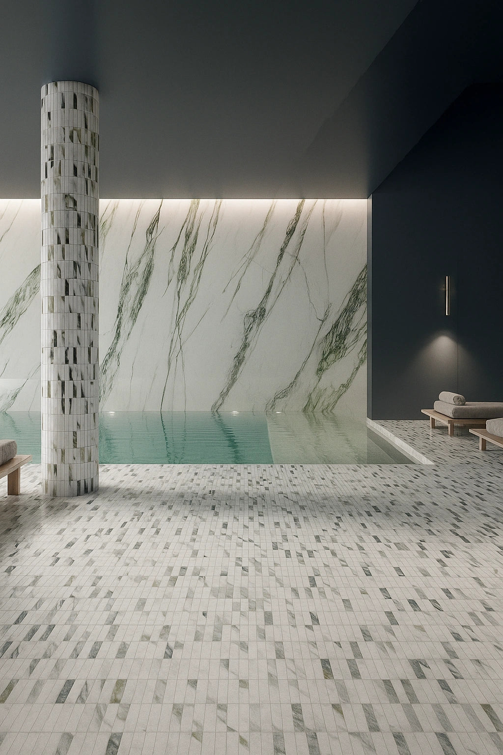 Italy Floor Tiles Italgraniti Charm Calacatta Green