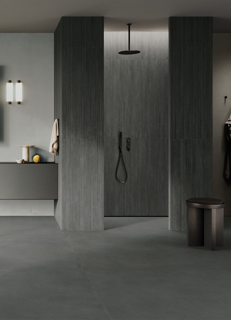 Italy Floor Tiles Italgraniti I Cementi Dark