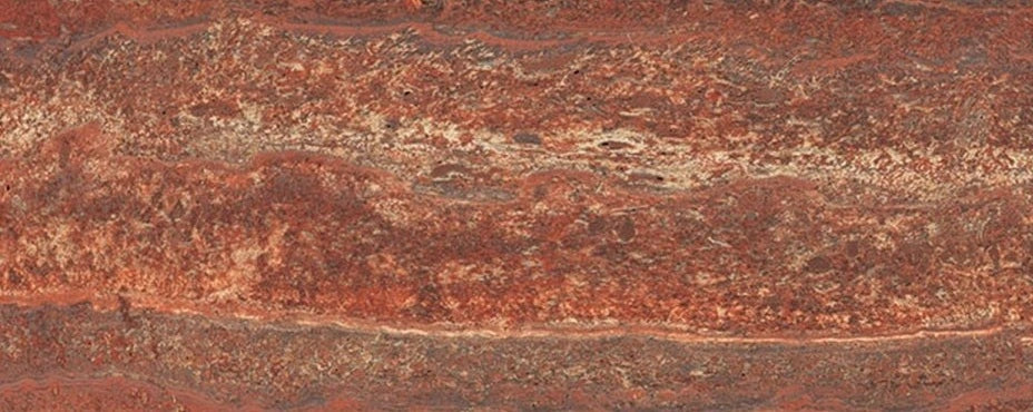 Italy Slabs Italgraniti I Travertini Rosso Vein Cut